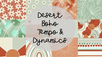 Preview of Desert Boho Dynamics & Tempo Music Decor
