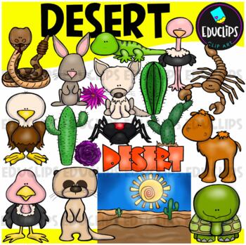 desert plants and animals clipart