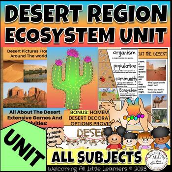 Preview of Desert Ecosystem, Animals, Habitats, Food: STEM, Math, Reading, Writing, Lesson