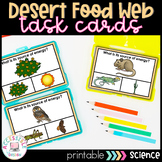 Desert Food Web Task Cards | Life Science for Special Education