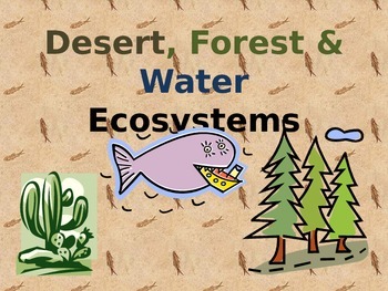 Preview of Desert, Forest And Water Ecosystems (PowerPoint)