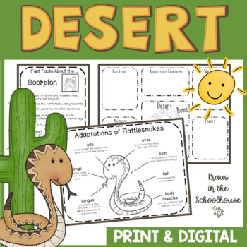 Preview of Desert Habitat Activities | Easel Activity Distance Learning