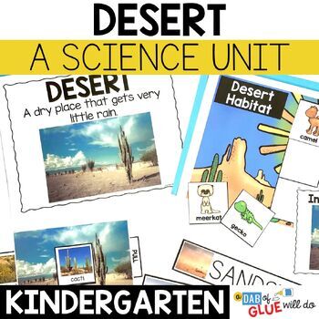 Preview of Desert Habitat Science Unit | Desert Animals | Activities for Kindergarten