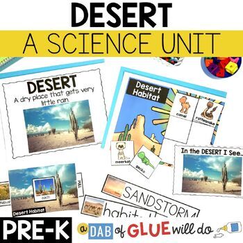 Preview of Desert Habitat Science Lessons and Activities for Pre-K