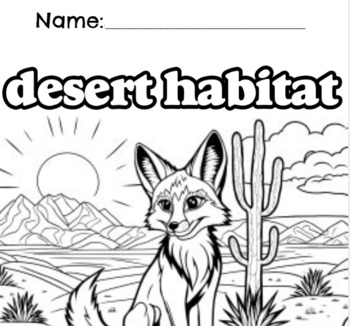 Preview of Desert Habitat Title Page 