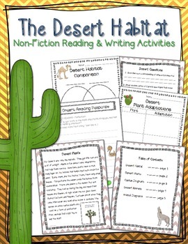 Desert Habitat Informational Unit by GreatMinds123 | TpT