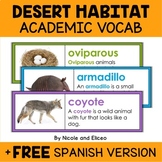 Desert Habitat Word Wall Vocabulary