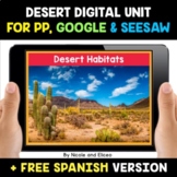 Desert Habitats Digital Activities for Google and Seesaw -