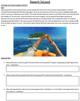 Preview of Desert Island: Wants and Needs, Scarcity, and Opportunity Cost