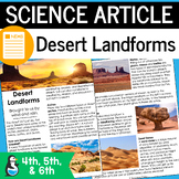 Desert Landforms Science Article | Reading Comprehension |