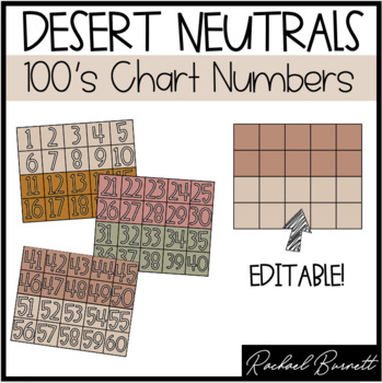 Preview of Desert Neutrals Collection: The One With The 120 Hundreds Chart Numbers