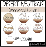 Desert Neutrals Collection: The One With The Dismissal Chart