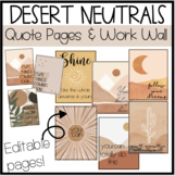 Desert Neutrals Collection "The One With The Quotes"