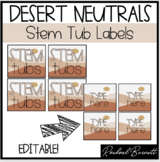Desert Neutrals Collection: The One With The STEM Tub Labels