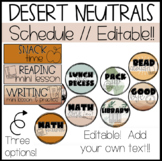 Desert Neutrals Collection "The One With The Schedules'