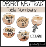 Desert Neutrals Collection: The One With The Table Numbers