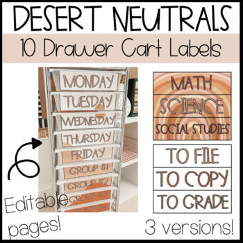 Preview of Desert Neutrals Collection "The One With The Ten Drawer Cart"