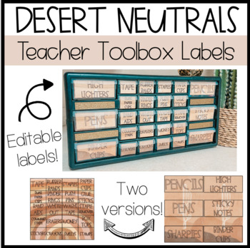 Preview of Desert Neutrals Collection "The One With the Teacher Toolbox"