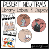 Desert Neutrals Library Labels & Board Display