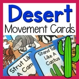 Desert Themed Movement Cards