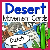 Desert Themed Movement Cards - Dutch Version