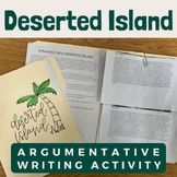 Deserted Island Argumentative Writing Activity 