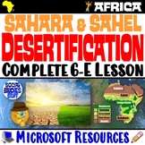 Desertification Causes Effects Solutions 6-E Lesson | Saha