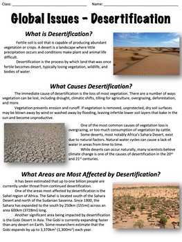 Preview of Desertification - Global Issues