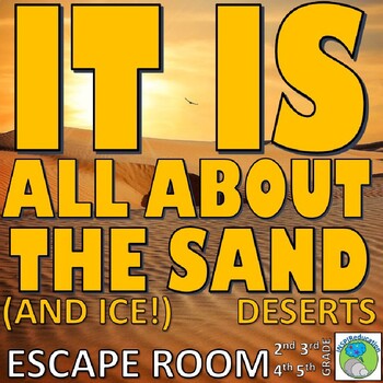 Preview of Deserts ESCAPE ROOM: 10 Challenges, Answer Key, Resources, Print and Go