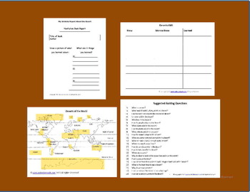 Deserts (Kindergarten - 2nd Grade) by Unitedtoteach | TpT