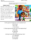 Deshawn’s Haircut Adventures Reading Comprehension Worksheets