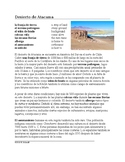 Desierto de Atacama Lectura y Cultura: Chilean Desert Span