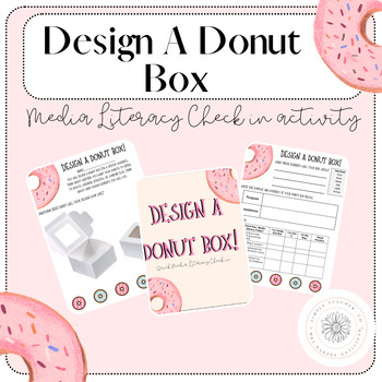 Preview of Design A Donut Box! Media Literacy Activity