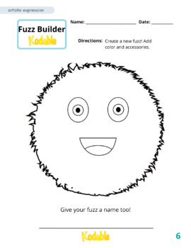 Preview of Design A Fuzz! Coloring Page | All Ages