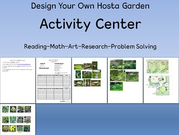 Preview of Design A Hosta Garden Reading/Math Extension Activity