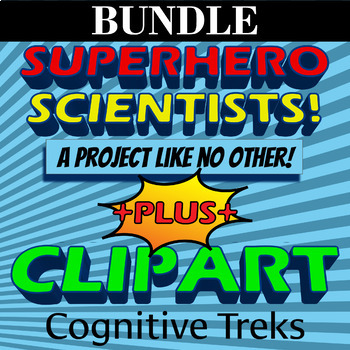 Preview of Design A Superhero Scientist Project & Clipart BUNDLE - Research, Creative & Fun