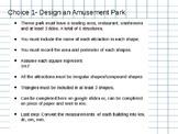 Design A Theme Park - Area and Perimeter