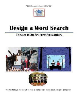 Preview of Design A Vocabulary Word Search