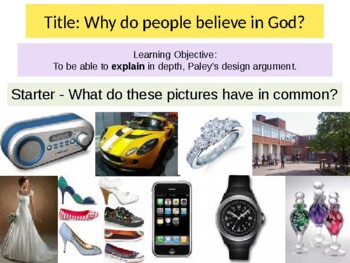 Preview of Design Argument - Why do people believe in God?