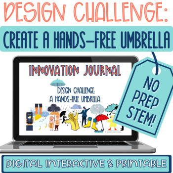 Preview of Design Challenge: Create a Hands-Free Umbrella | No Prep STEM