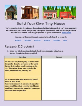 Preview of Design Challenge - Design a Tiny House: Introduction & Research