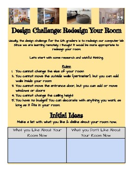 Preview of Design Challenge: Redesign Your Room: Research