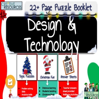 Preview of Design Christmas Puzzle Work Booklet