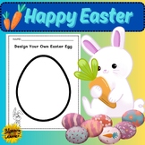 Design Easter Egg Template blank