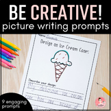No Prep Writing Prompts for Kindergarten | Be Creative Wri