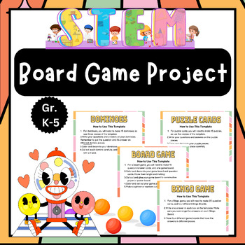 Preview of Design, Play, Learn! End-of-Year STEM Board Game Project (Grades K-5)-Activities