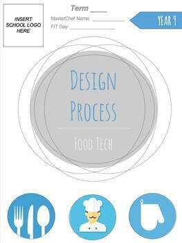 Preview of Design Process - Food Technology - Editable Full Student Booklet / Assessment