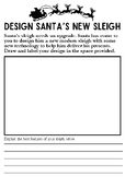 Design Santa's new Sleigh or outfit. Christmas Drawing