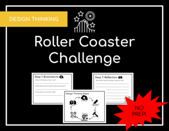 Preview of Rollercoaster Design Thinking Challenge | Distance Learning Packet