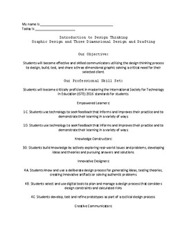 Preview of Design Thinking Instructional Unit-Building and Designing a House